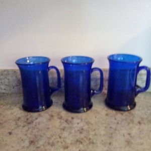 Cobalt Blue Coffee and Tea Mugs
